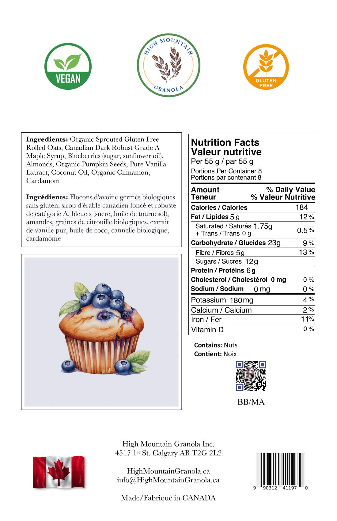 Blueberry Muffin Granola