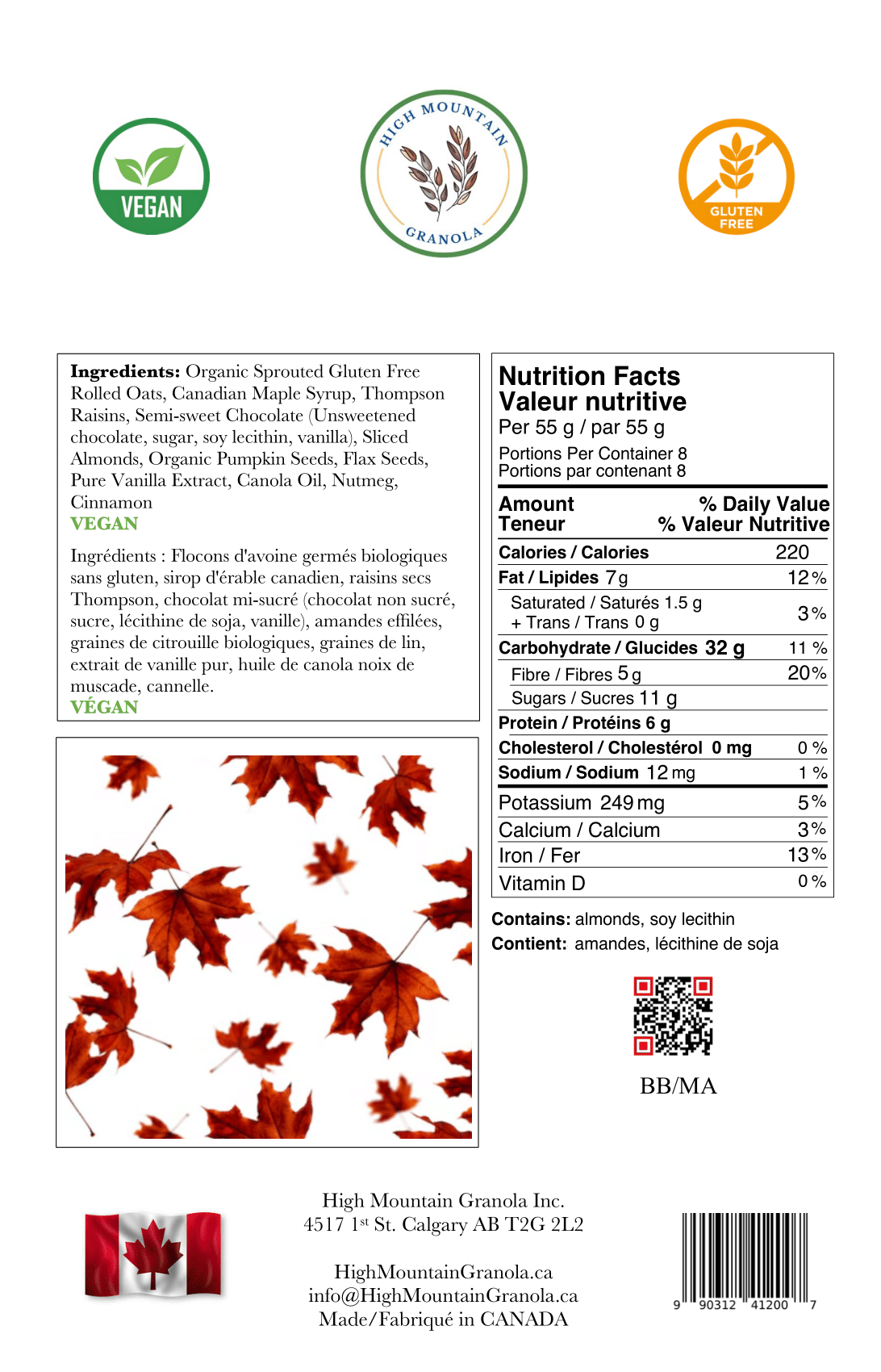 Canadian Maple Granola